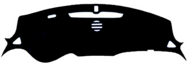 블랙라벨 쉐보레 논슬립 대쉬보드커버 펠트 라텍스, 올뉴말리부(센터 유, LED 유), 블랙 + 블랙