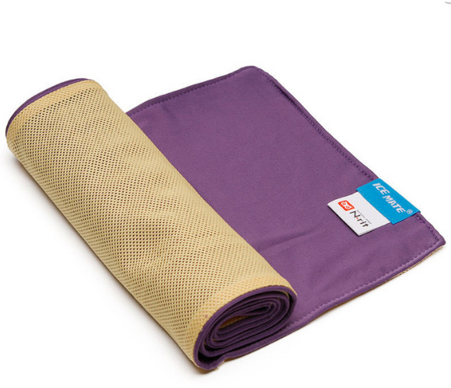 엔릿 아이스 메이트 쿨타올 더블, 스킨옐로우 + 퍼플, 1개