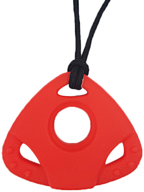 아가프라 맘스펜던트 목걸이 치발기 Try, 레드, 1개