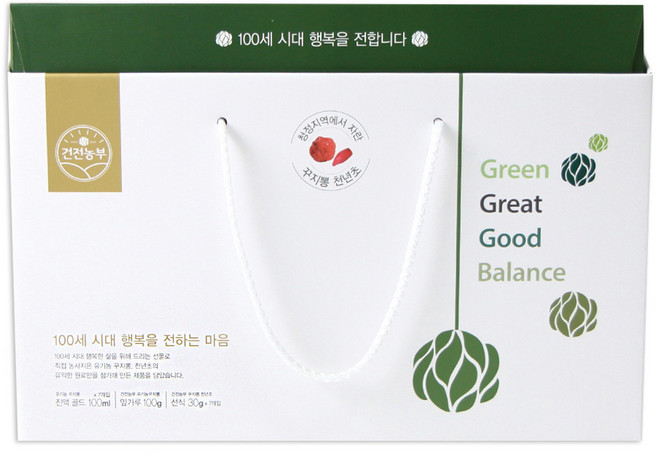 건전농부 꾸찌뽕 진액골드 100ml x 7p + 꾸찌뽕잎 가루 100g + 천년초 선식 30g x 7p 선물세트 골드, 1세트