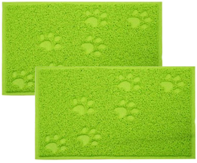 블럭마트 고양이 사각 모래매트 2p, 라이트그린, 2개