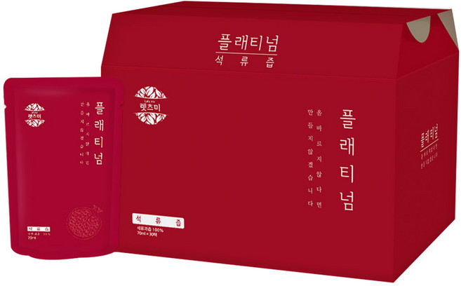 더순수렛츠미 플래티넘 석류즙, 70ml, 30개입