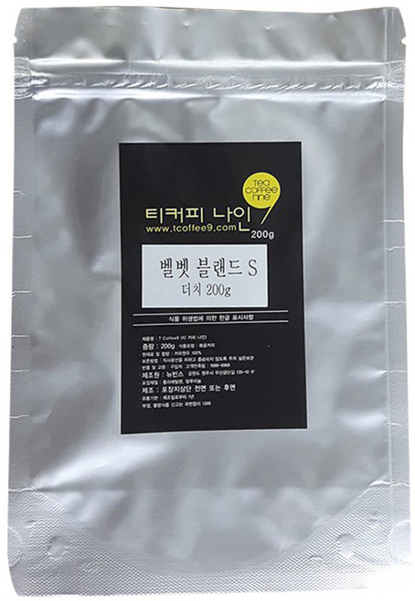 티커피나인 벨벳 블랜드 S, 더치, 200g, 1개