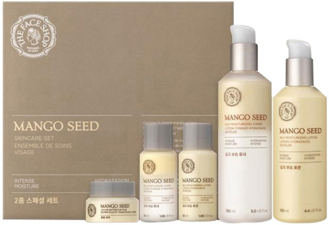 더페이스샵 망고씨드 실크 보습 2종 세트, 1세트