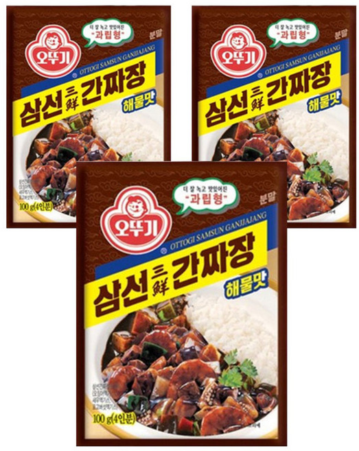 오뚜기 삼선 간짜장 해물맛, 100g, 3개