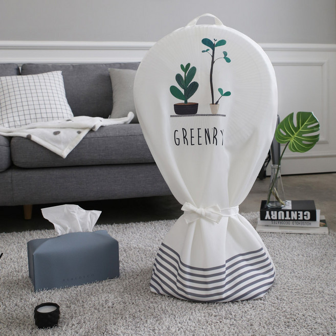 베베데코 패브릭 선풍기커버 지퍼형, 가든데코, 1개