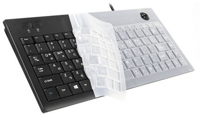 ZIO有線軌跡球迷你鍵盤+矽膠按鍵皮ZIO-TMK300U, 混色, ZIO-TMK300U