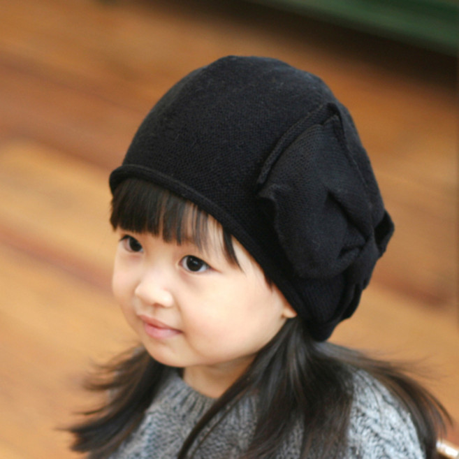 우주아이 여아용 리본 베레모