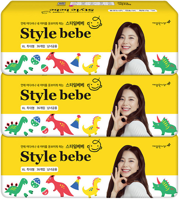 보솜이 스타일베베 밴드형 기저귀 아동공용, 특대형(XL), 108매