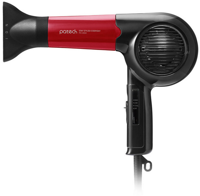 patech 專業用吹風機 1300W, 混合色, PH-3550