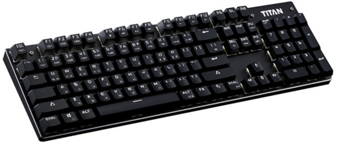 제닉스 기계식 키보드 청축, TITAN MARK 5, 블랙