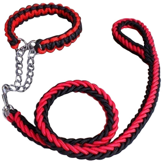 블럭마트 대형견 로프목줄세트, 색상번호6, 1세트