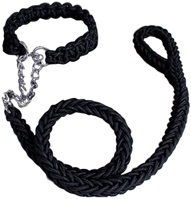 블럭마트 대형견 로프목줄세트, 색상번호2, 1세트