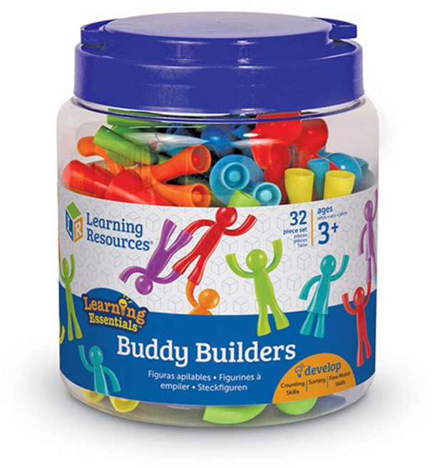 러닝리소스 손에손잡고 쌓기세트 LER1081 32p, 혼합 색상