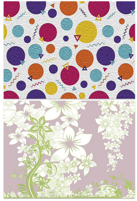 로엠디자인 실리콘 식탁매트 2p 꼬물이와땡글이 + 별꽃, 혼합 색상, 385 x 285 mm, 1개