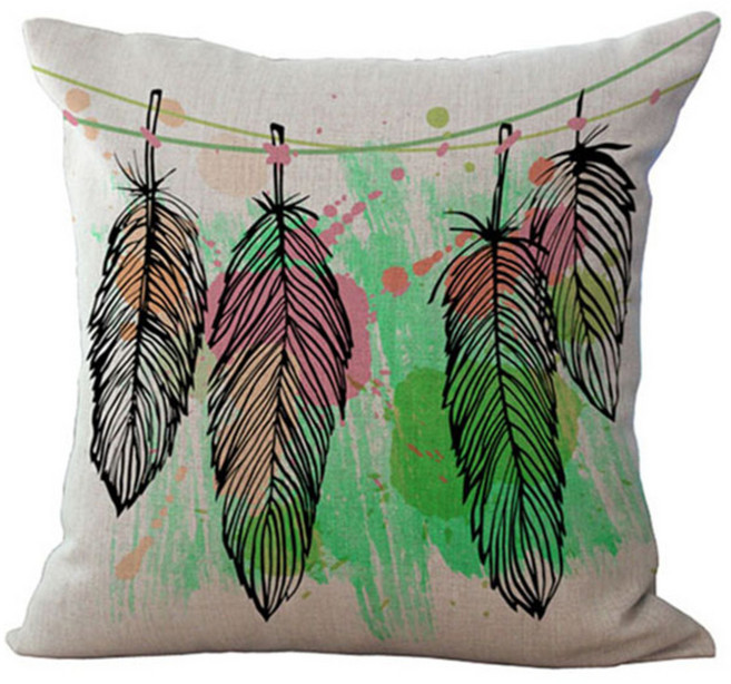 비케이 깃털 쿠션커버