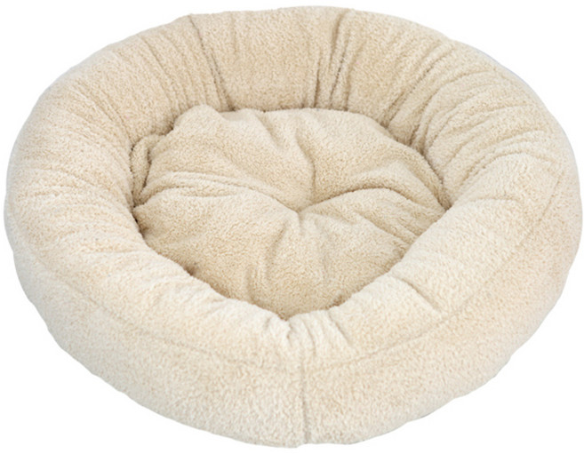 레드퍼피 브랜드 펫 원형 쿠션, 아이보리, 1개
