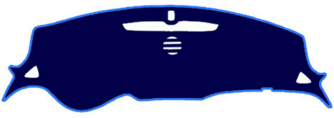 블루코드 벨벳 대쉬보드커버 쉐보레 + 더스트백, 올뉴말리부(센터 유/LED 무), 블루 + 스카이