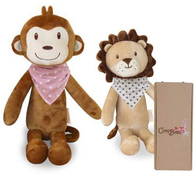 코니베이비 애착인형 랜덤 발송 아기 차차 35 + 내친구 정글 55, 1세트