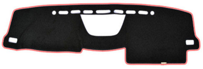 블랙라벨 논슬립 대쉬보드커버 쌍용, 렉스턴W, 블랙 + 핑크