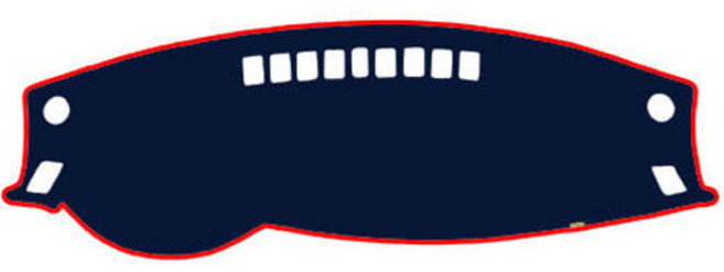 블루코드 벨벳 자동차 대쉬보드 커버 + 더스트백, 현대 제네시스 (14~15년) 센터 무/HUD 무, 블루 + 레드