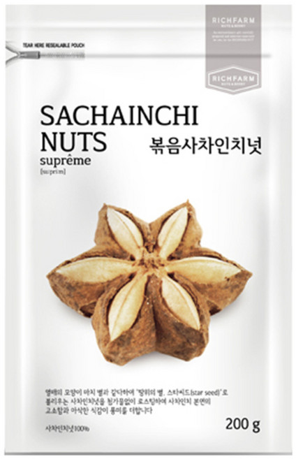 리치팜너트 수프림 볶음사차인치넛, 200g, 1개