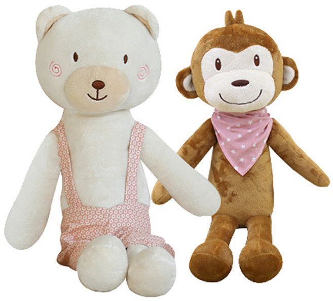 코니베이비 애착인형 아기 정글 35 랜덤 발송 + 내친구 베베 55 멜빵 핑크, 1세트