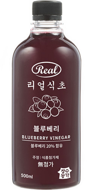장수농가 리얼식초 블루베리, 500ml, 1개