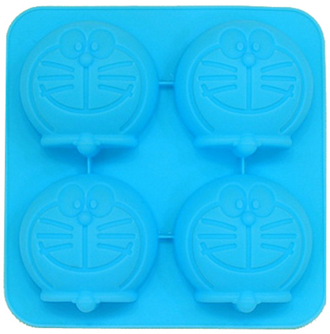 석고방향제 DIY 천연비누 제작용 고양이로봇 4구 실리콘몰드