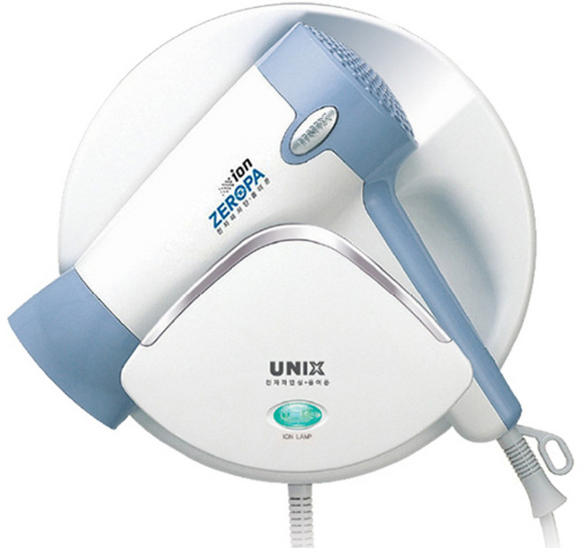 유닉스 벽걸이형 헤어드라이기 1200W, UN-A1015, 혼합색상