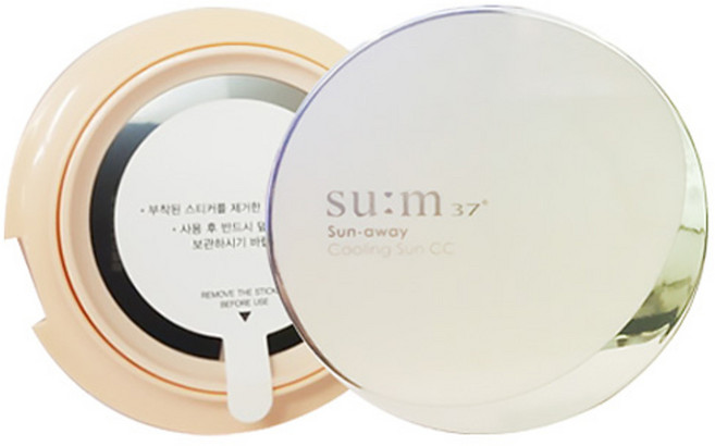 숨37도 선 어웨이 쿨링 선CC 쿠션 15g + 리필 15g SPF 50+ PA+++, 1개