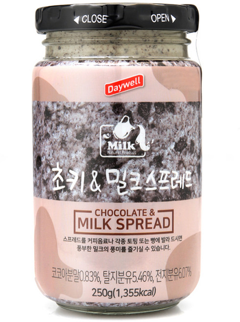 데이웰 초키 & 밀크스프레드, 250g, 1개