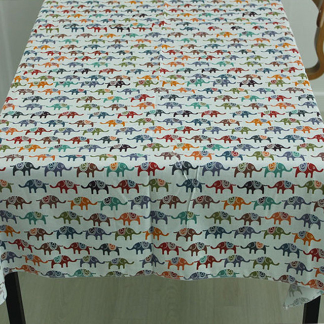 Noland 코끼리 테이블 커버, 화이트, 110 x 130 cm, 1개