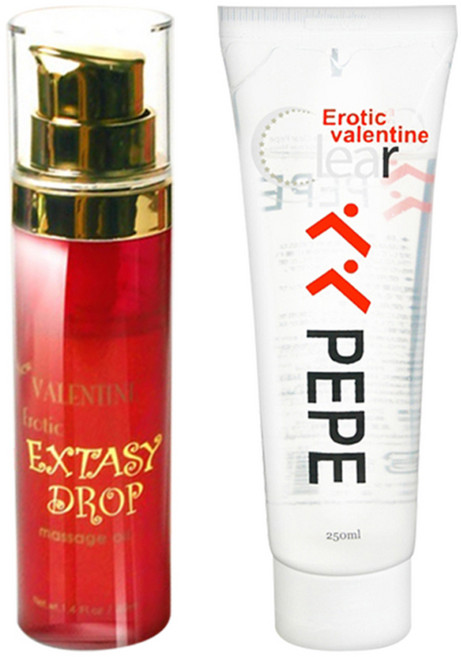 발렌타인 핫 오일 40ml + 페페 클리어 마사지 젤 250ml, 1개