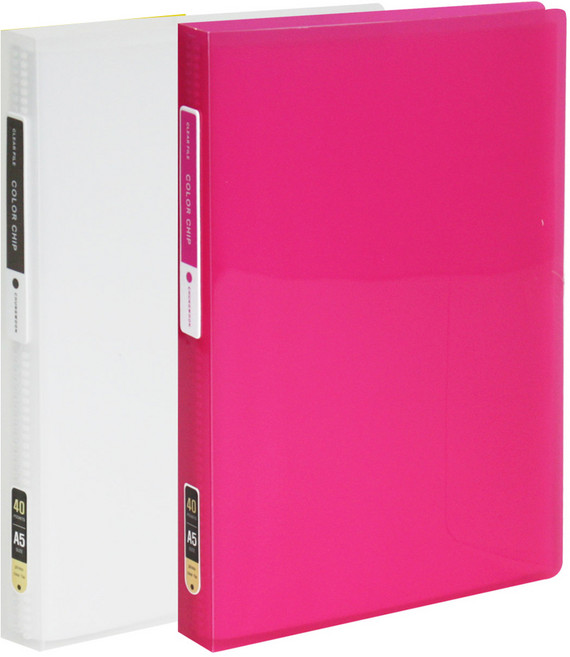 에코청운 칼라칩 클리어 화일 40매 A5, 랜덤 발송, 2개입