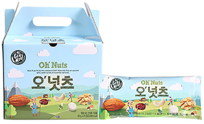 에코밀 오넛츠 견과 선물세트, 20g, 25개입