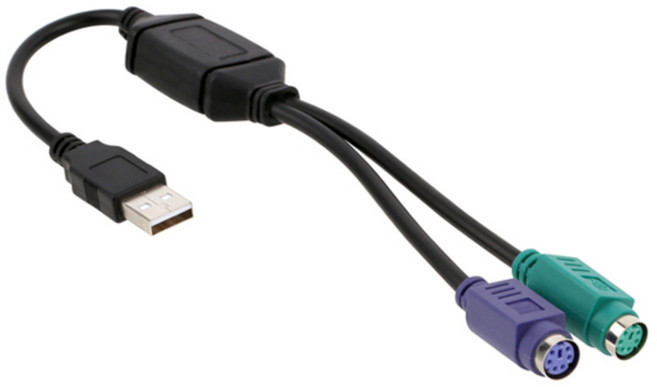 넥스트유 USB to PS2 변환케이블, NEXT-KVMPS2, 1개