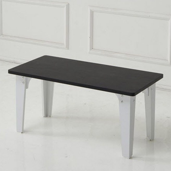 제우스가구 DIY 800 x 400 좌식책상, 블랙