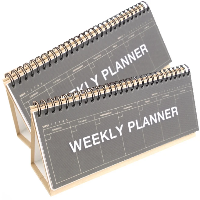 크라프트 스탠딩 위클리 플래너, Dark, 2개 - 쿠팡
