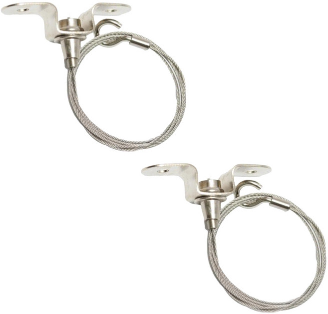 천장부착 고하중 와이어 걸이, 실버, 2개