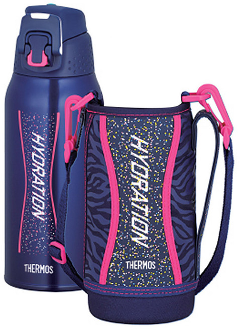 써모스 원터치 스포츠 보틀, 네이비 핑크(FFZ-801FK-NVP), 800ml, 1개