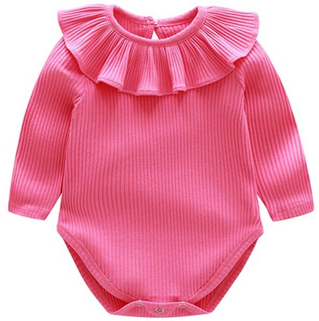 조이멀티 여아용 골지 컬러풀 긴팔 바디슈트