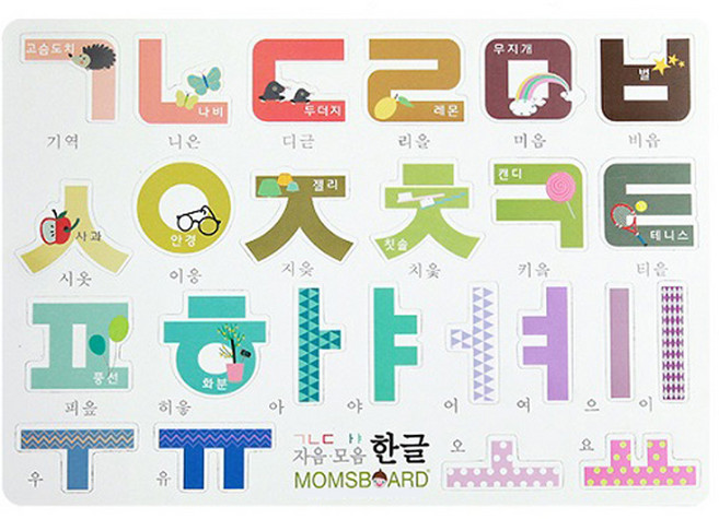 맘스보드 시즌2자석놀이 판퍼즐, 1개, 24피스