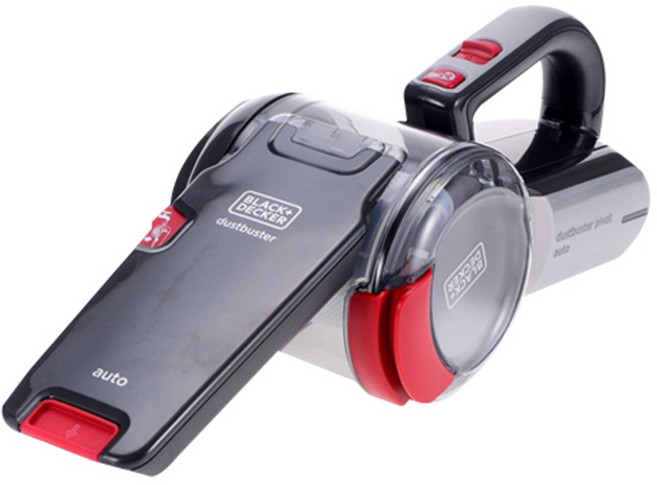 블랙앤데커 싸이클론 호루라기형 차량용 청소기, Red + Silver, PV1200AV