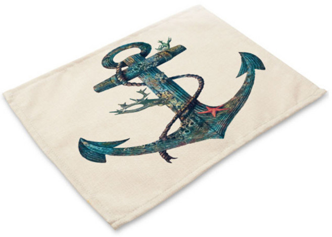 핑크망고 선박요트 식탁매트, I, 42 x 32 cm