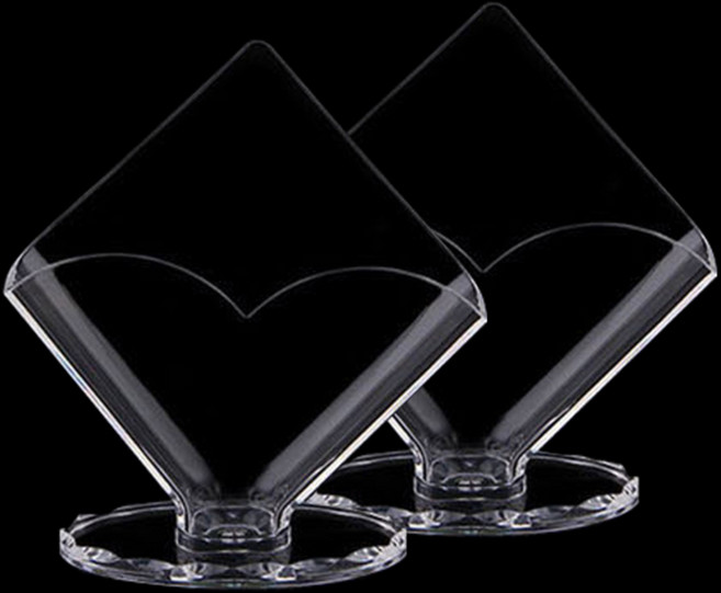 마켓감성 하트 냅킨꽂이 L, 2개