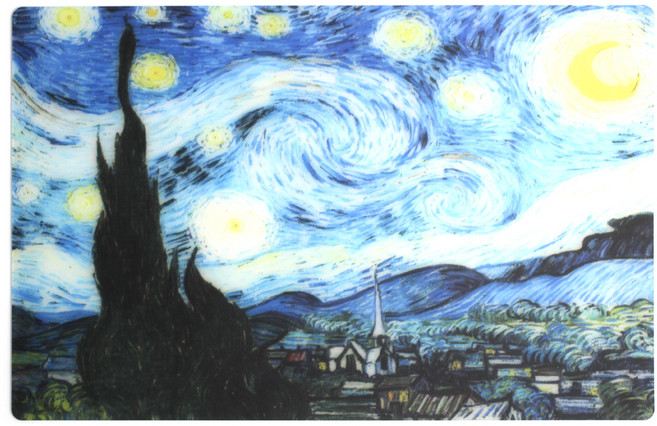 티리난지 TPU 시트 도마, 고흐별이빛나는밤, 1개