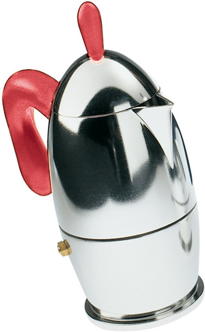 구찌니 아트앤카페 자자 모카 커피포트 3cup, 레드, 1개