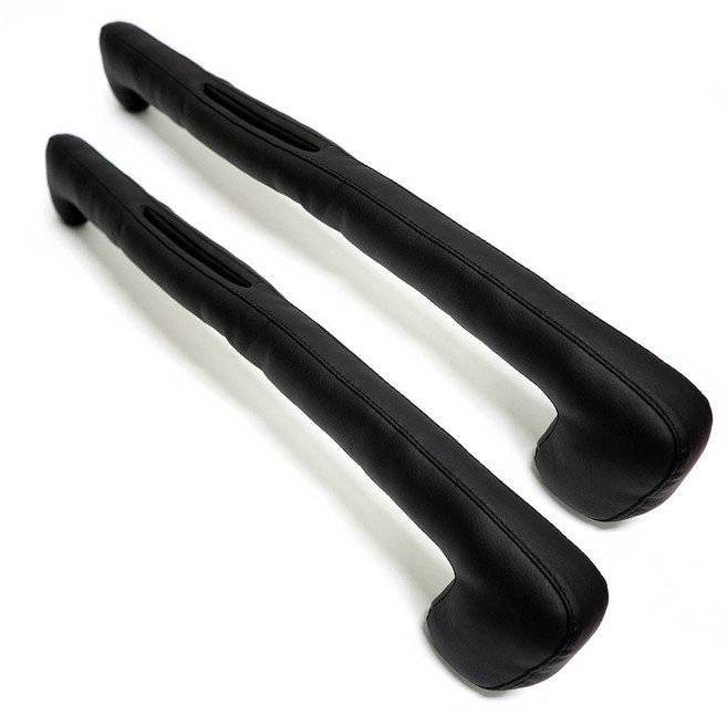 엠노블 차량용 3D 틈새쿠션 고급형, 블랙, 2개