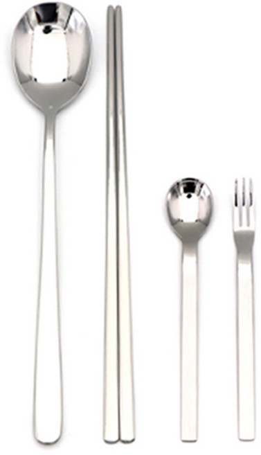 라온누리 에드워드 5인조 수저세트, 1세트, 스푼 5p + 젓가락 5p + 티스푼 2p + 티포크 2p